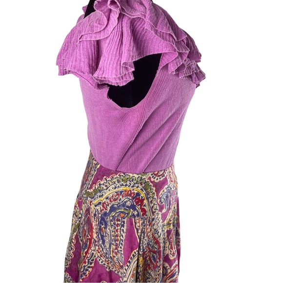 Lauren Ralph Lauren A-Line asymmetrical hem paisley print skirt - Picture 4 of 14